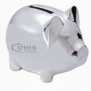  Of92 Silver Plated Piggy Bank 