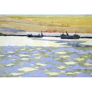   paintings   Charles Burchfield   24 x 16 inches   Battleships Home
