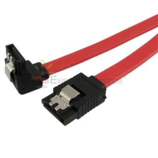 5x 18 Red High Speed Sata Data Cable Straight to Right For PC  
