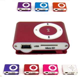 New Clip Mini Red  Player support TF / SD Card  
