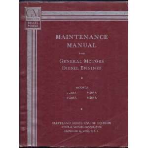 Maintenance Manual for General Motors Diesel Engines (Models 3 268A 