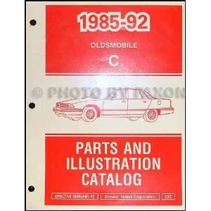 1985 92 Oldsmobile 98 Parts Book Original Oldsmobile  