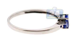 New 925 Sterling Silver 0.40 ct Natural Tanzanite Womens Ring  