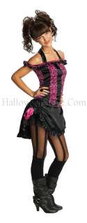 Teen Saloon Girl Costume includes Pink and Black Dress Only.