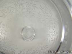1936 BACCARAT CRYSTAL ETCHED LEAVES & SCROLLS SIGNED DECANTER   BAC61 