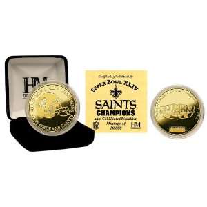  Super Bowl XLIV Champions 24KT Gold Coin 