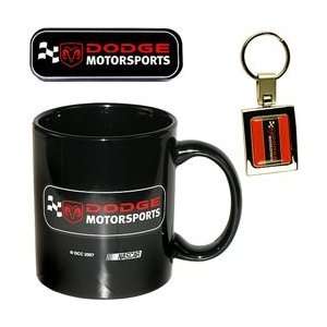   Motorsports Magnet, Coffee Mug, and Key Ring Set   Dodge Motorsports