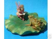 FAIRY with TOAD & BABY ON LILY PAD   POND/POOL FLOATER  