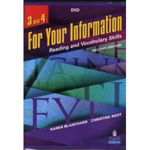  For Your Information Reading and Vocabulary Skills, Levels 