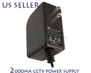 12 Volt DC 2 Amp AC Adapter Power Supply Brand New CCTV  