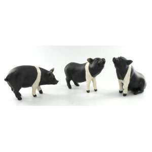  Animal Pig Set of 3 Statues Country Home Kitchen