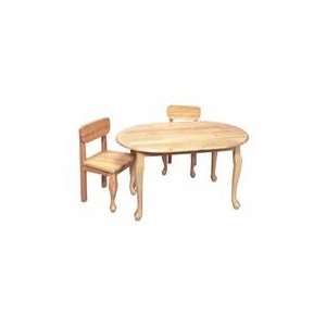 GiftMark Oval Queen Anne Table and Chair Set 