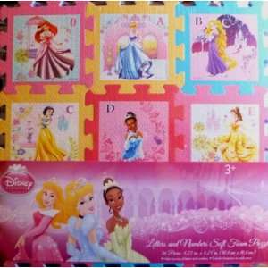  Disney Princess Letters & Numbers Soft Foam Puzzle Toys & Games