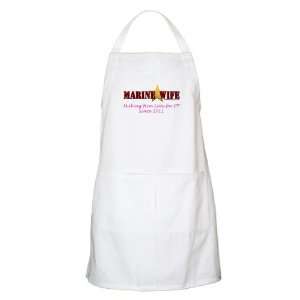    Military Backer USMC Wife   Late for PT 2011 Apron