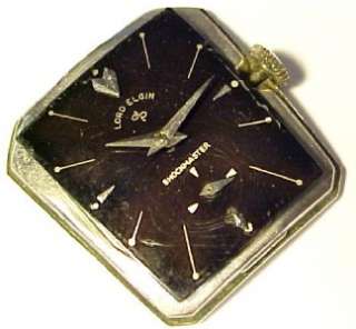   Vintage Mens Wristwatch w/ Polygon Curvature Case; 23 Jewels  