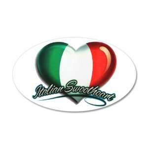  38.5x24.5O Wall Vinyl Sticker Italian Sweetheart Italy 