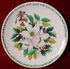 CROWN STAFFORDSHIRE china CHRISTMAS ROSE plate 1973