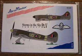   DECALS 1/48 STORMS IN THE SKY PT.V #48 328 TEMPEST V RAF/RNZAF  