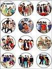 12 ONE DIRECTION EDIBLE RICEPAPER CUPCAKE CUP CAKE TOPPER PARTY 