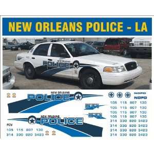  BILL BOZO NEW ORLEANS, LA NEW MARKINGS POLICE DECALS