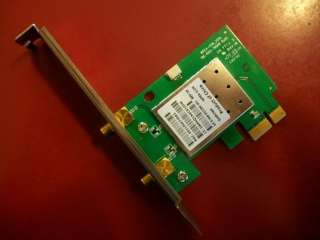   502299 001 Wireless 802.11a/b/g/n Dual Band WLAN PCIe x1 Card  