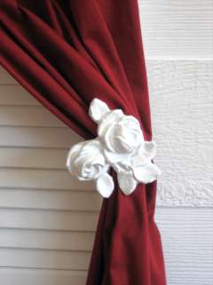 Shabby n Chic Rose Curtain tie back* Furniture Applique  