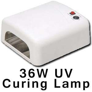 36W UV Curing Lamp Acrylic Gel Shellac Nail Dryer Light  