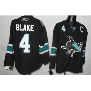   Jersey #4 Blake Black Hockey Jersey Size 48 54