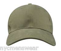 OLIVE DRAB LOW PROFILE CAP SOLID DURABLE HAT MILITARY  