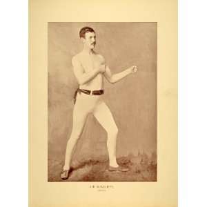 1894 Print Joe McAuliffe Boxer Boxing San Francisco California Boxing 