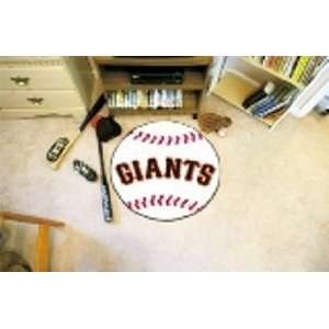  MLB San Francisco Giants Baseball Shaped Door Mat Rug 