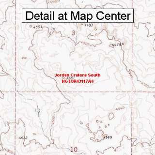  USGS Topographic Quadrangle Map   Jordan Craters South 