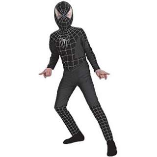   Spider Man Black Child Costume Size 10 12 Disguise 6587G  
