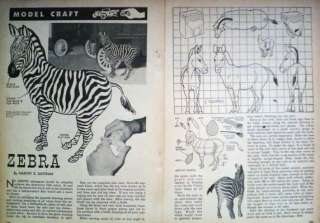 How to Carve a ZEBRA 1950s PINE WOOD CARVING PATTERN  
