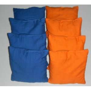   Cornhole Bags Set   4 Royal Blue & 4 Orange