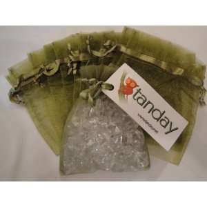    Tanday 60 Moss Green Organza Gift Bags 6x9 