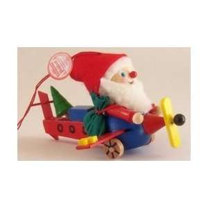   Steinbach Santa in Plane Wood Christmas Tree Ornament
