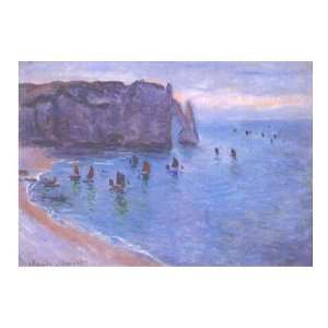  Claude Monet Etreat, The Porte dAval  Art Reproduction 