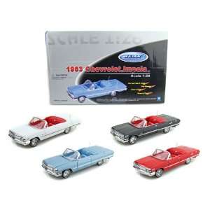  1963 Chevy Impala Convertible 1/26   Set of 4 Toys 
