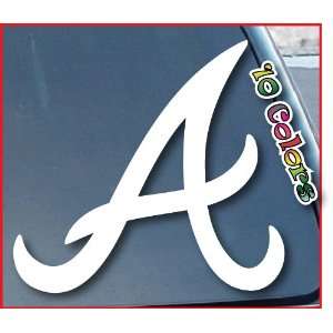  Atlanta Braves Car Window Vinyl Decal Sticker 9 Tall (Color 
