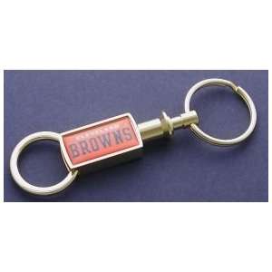    Cleveland Browns Gold Tone Valet Keychain