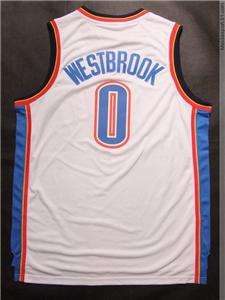 Russell Westbrook Oklahoma City Thunder #0 Jersey White  