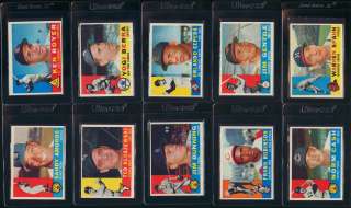 1960 Topps High Grade COMPLETE SET Mantle Mays Aaron Clemente, PSA 