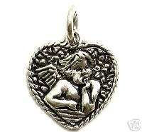 sterling silver ANGEL IN HEART charm ACH3424  
