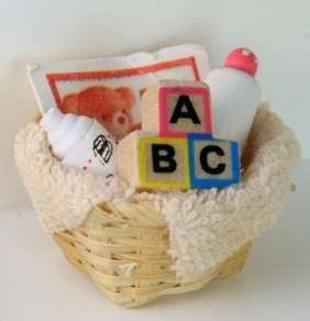 Dollhouse Miniature Nursery Baby Milk Bottle Toy Book  