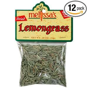 Melissas Dried Lemon Grass, 0.5 Ounce Bags (Pack of 12)  
