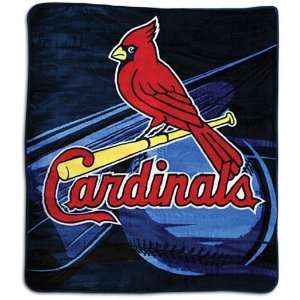  Cardinals Northwest MLB Royal Plush Throw ( Cardinals 