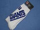   York Giants Reebok White Adult Mens Adult Crew Socks 1 2 4 pair 10 13