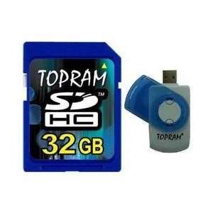  TOPRAM 32GB 32G SD SDHC Secure Digital Class 6 Memory Card 