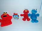   STREET ELMO PLUSH HAND PUPPET SEE N SAY COOKIE MONSTER DOLL 4 TOYS